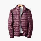 Men's Down Jacket with Stand-up Collar