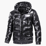 Men's down jacket with hood