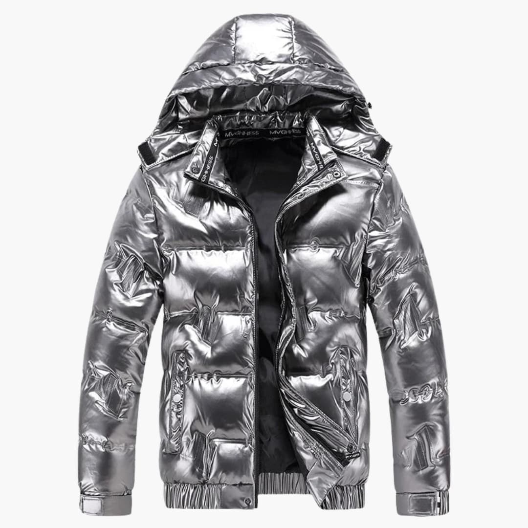 Men's down jacket with hood