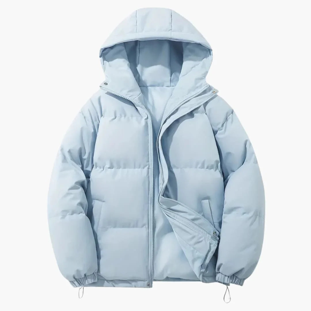 Men's down jacket with hood