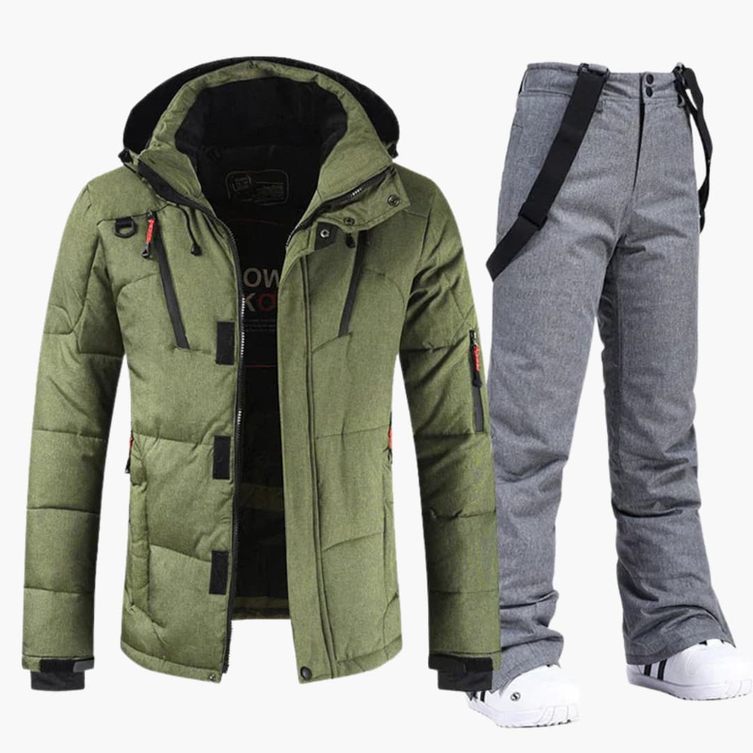 Men's ski set with matching jacket and pants