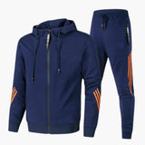 Men's tracksuit set with hooded jacket
