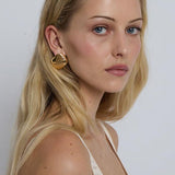 Golden Tarn Twist Earrings