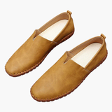 Slip-on men's moccasins with stitched sole