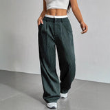 Stryx Pinstripe Wide-Leg Pants
