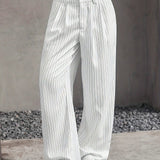 Stryx Pinstripe Wide-Leg Pants