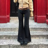 Jaxa Low-Rise Flare Pants