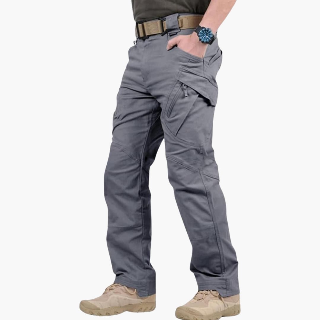 Men's Cargo Pants with Multi-Pockets and Adjustable Belt