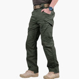 Men's Cargo Pants with Multi-Pockets and Adjustable Belt