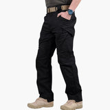 Men's Cargo Pants with Multi-Pockets and Adjustable Belt