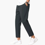 Slim fit men's pants with elastic waistband and side pockets