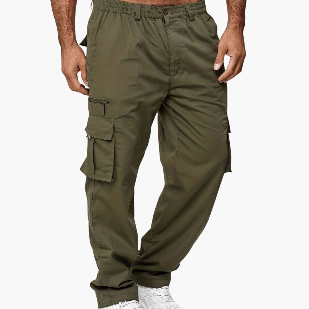 Men's cargo pants with multiple pockets
