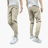 Men's cargo pants with stretch waistband