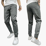 Men's cargo pants with stretch waistband