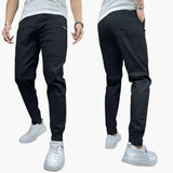 Men's cargo pants with stretch waistband