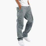 Men's relaxed fit cargo pants with multiple utility pockets
