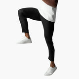 Men's chino pants with button closure