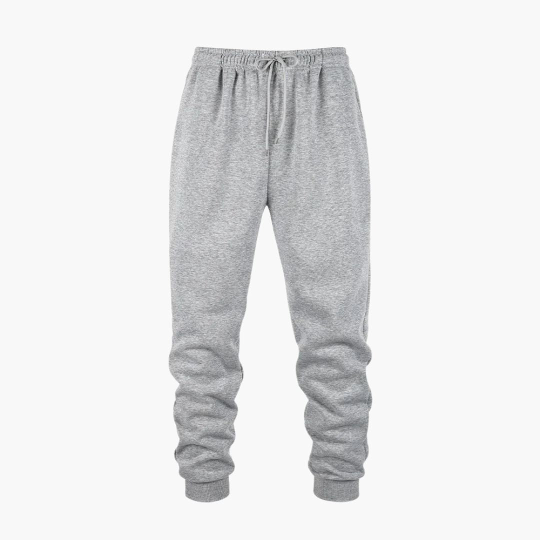 Men's jogger pants with ribbed ankles