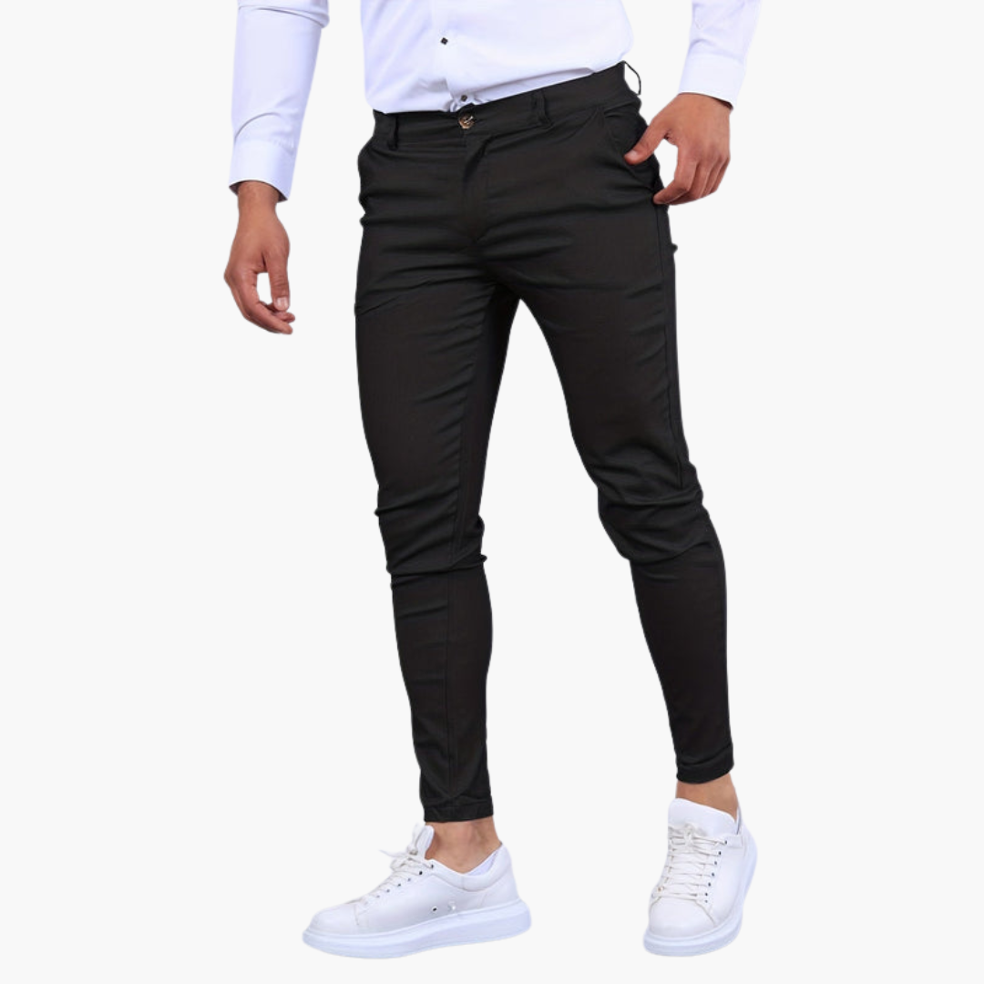 Men's slim-fit pants with stretch