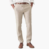 Men's pants with zip fly and modern cut