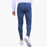 Slim men's pants with side pockets