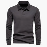 Men's polo with classic collar and slim fit