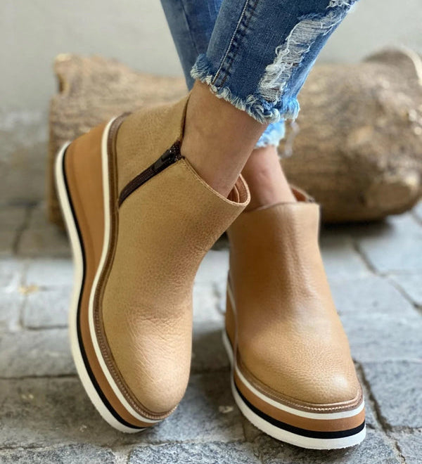 Kamala | Casual Wedge Ankle Boots