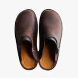 Men's slip-on clogs with adjustable strap