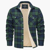 Men's checked overshirt jacket