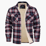 Men's checked overshirt jacket