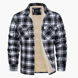 Men's checked overshirt jacket