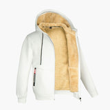 Men's Zip-Up Hoodie with Fleece Lining
