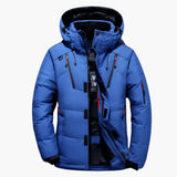 Men's Winter Jacket with Hood and Zipped Pockets
