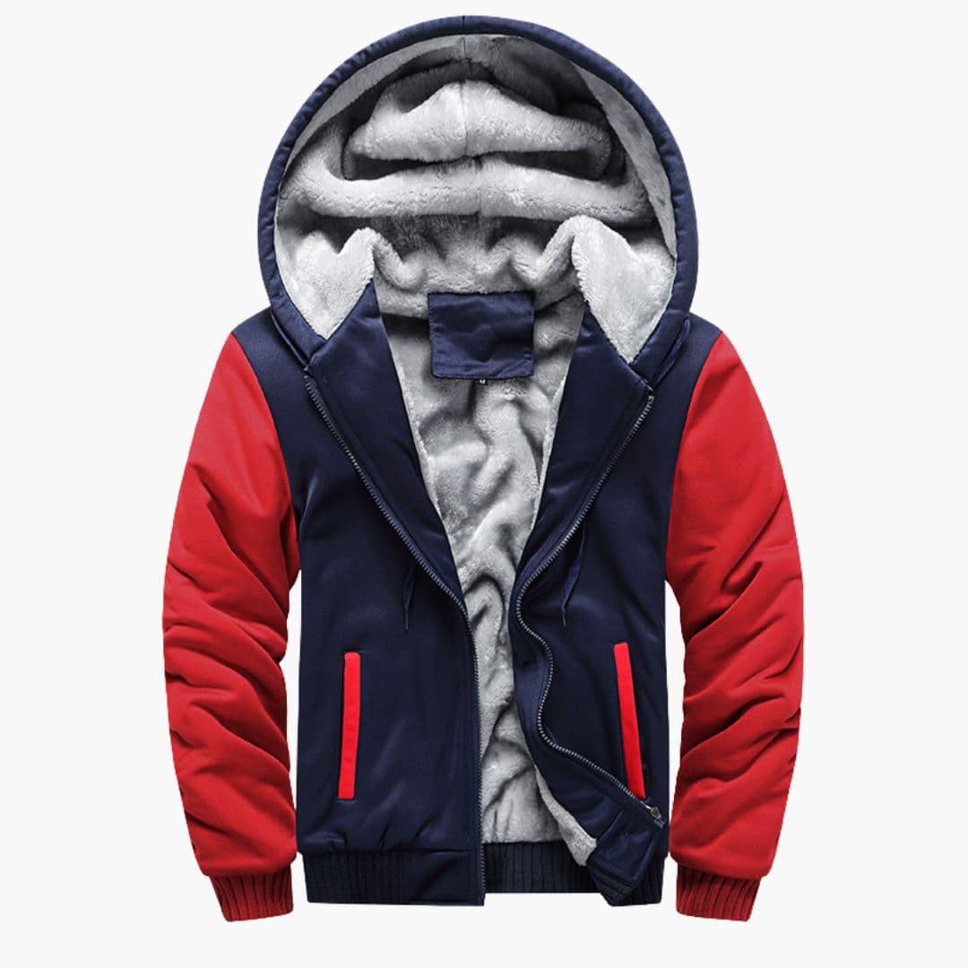 Men's Hoodie Jacket with Fleece Lining