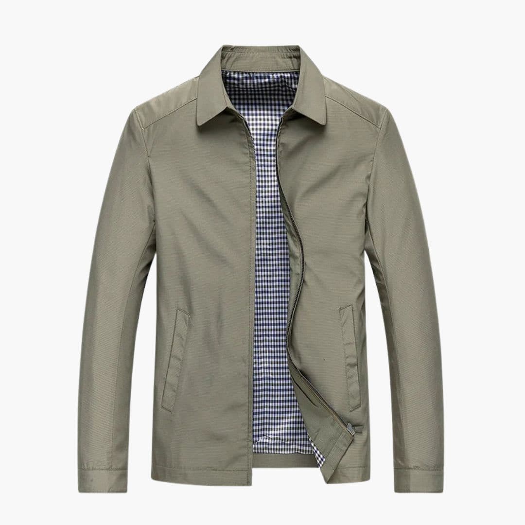 Men's Jacket with Checkered Lining