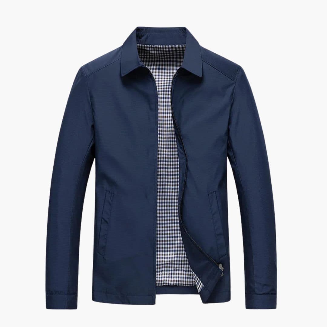 Men's Jacket with Checkered Lining