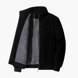 Men's Corduroy Jacket with Zipper Closure