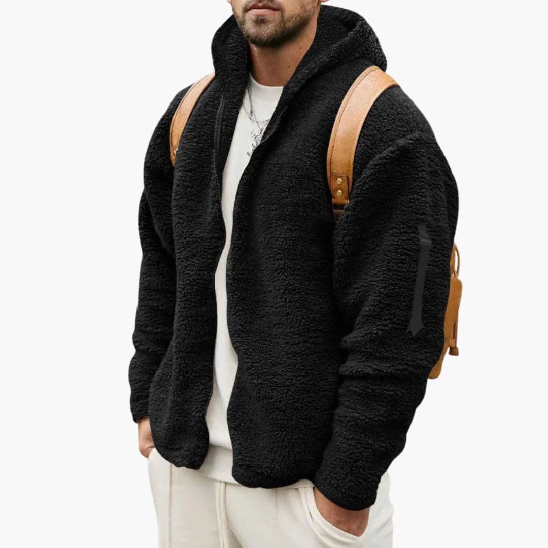 Men's Fleece Jacket with Hood
