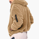 Men's hoodie jacket with zipper closure