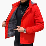 Men's hoodie with zip closure