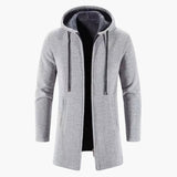 Men's hooded jacket with long sleeves