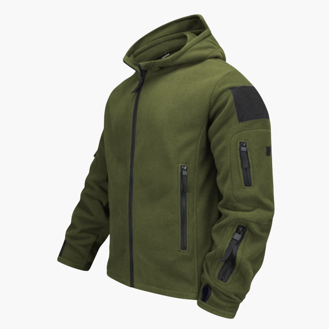 Men's hooded jacket with multiple pockets