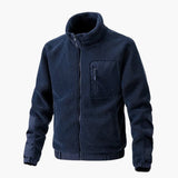 Men's autumn jacket with zipper closure