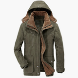 Men's winter jacket with hood