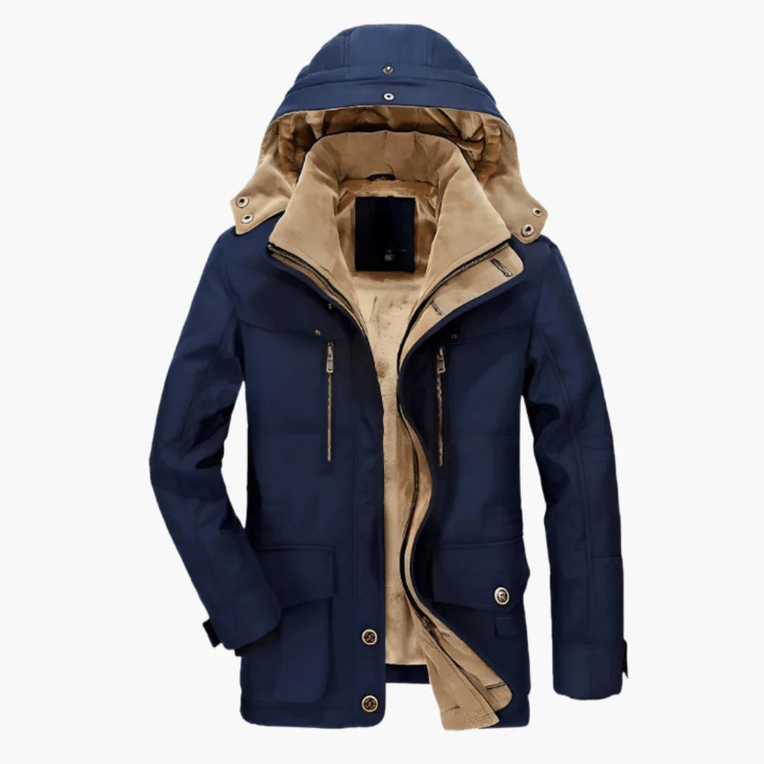 Men's winter jacket with hood