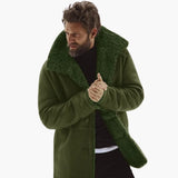 Men's winter jacket with wide collar