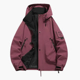 Unisex ski jacket with integrated hood and full zip