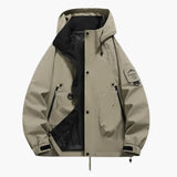 Unisex ski jacket with integrated hood and full zip