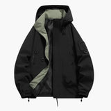 Unisex ski jacket with integrated hood and full zip