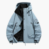 Unisex ski jacket with integrated hood and full zip